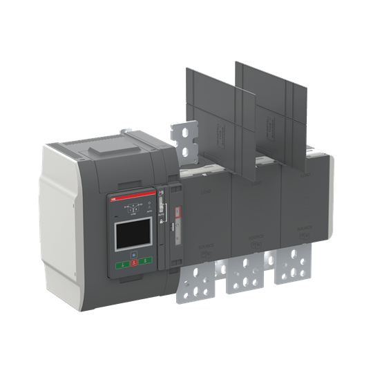 ABB - Automatic transfer switch IEC open style delayed transition type I-O-II operation Level 4 controller Touch OXB1600E3X4QB COM AUTO I-0-II 1600A 3P.