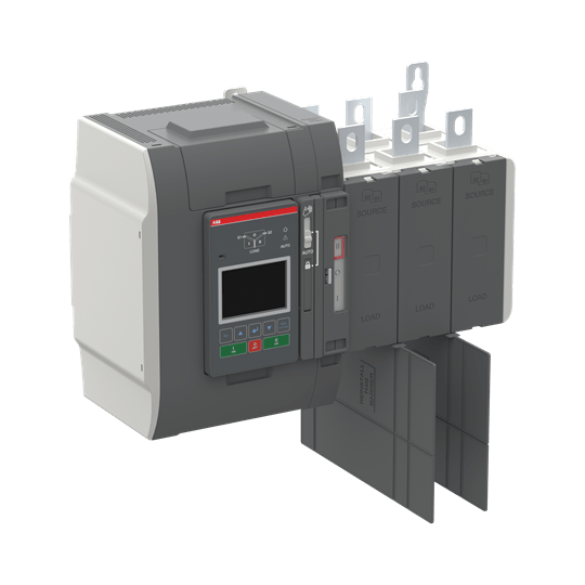 ABB - OXB500E3X3QT Automatic Transfer Switch IEC 500A 3POL Open Style Delayed Transition LCD Controller