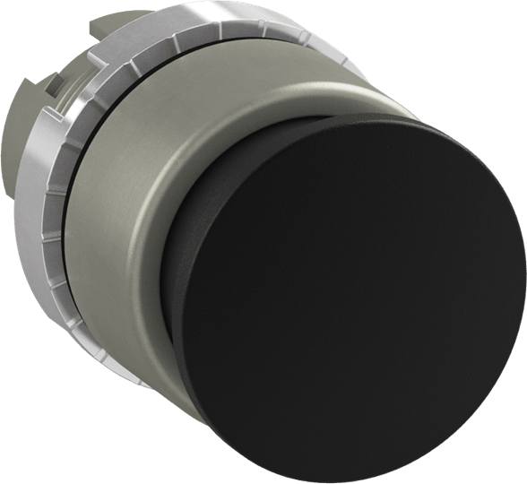 ABB - Mushroom HD Mom Peanut Butter; Satin Chrome; 28mm-Black Fungus HD Instant Pulses; Satin; 28mm-Black