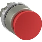 ABB - Mushroom HD Mom Peanut Butter, Satin Chrome, 28mm-Red Fungus HD Instant Pulse, Satin, 28mm-Red.