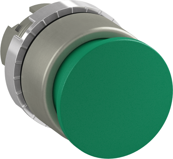 ABB - Mushroom HD Mom Peanut Butter, Satin Chrome, 28mm Green Fungus HD Instant Pulser, Satin, 28mm Verde.