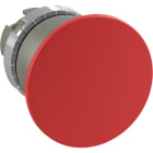 ABB - Mushroom HD Mom PB; Satin Chrome; 40mm-Red Fungo HD Inst. Puls., Satin, 40mm-Rosso