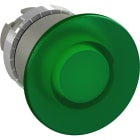 ABB - illuminazione fungo pulsante satinato verde 40mm - inst. luminoso pulsante satinato 40mm