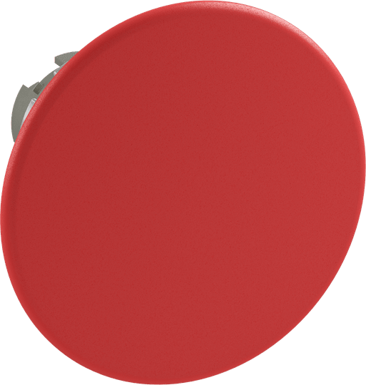 ABB - Mushroom HD Mom Peanut Butter, Satin Chrome, 60mm - Red Fungus HD Installation Pulsar, Satin, 60mm - Rosso P9MEM6RN