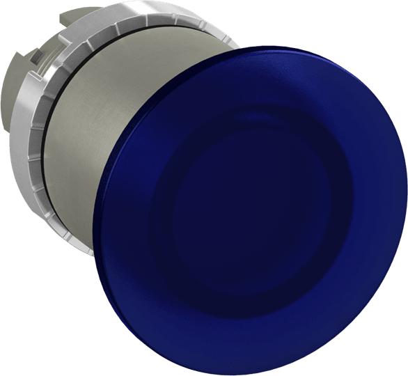 ABB - P/BUTT M/ROOM ILL 2 POS BLUE PULS. FUNGO LUMIN. BLU
