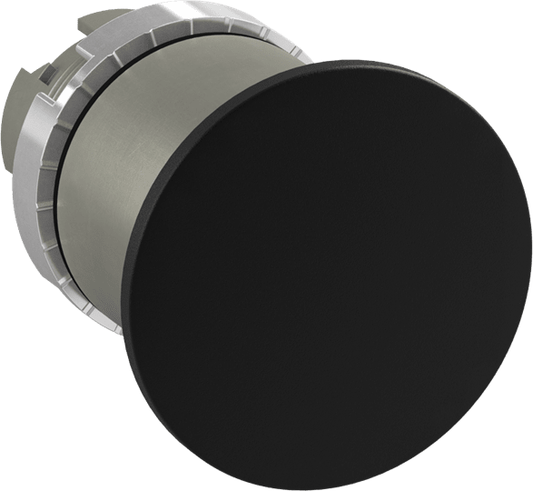 ABB - P/BUTT M/ROOM 2 POS BLACK PULS. FUNGO 2 POS. NERO