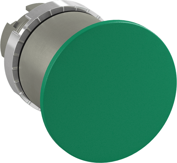 ABB - P/BUTT M/ROOM 2 POS GREEN PULS. FUNGO 2 POS. VERDE