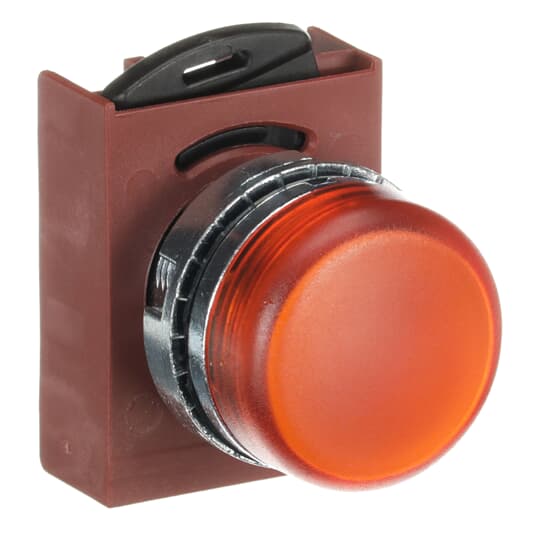 ABB - Spia luminosa satin arancio per pilot light diffusa organizzata.