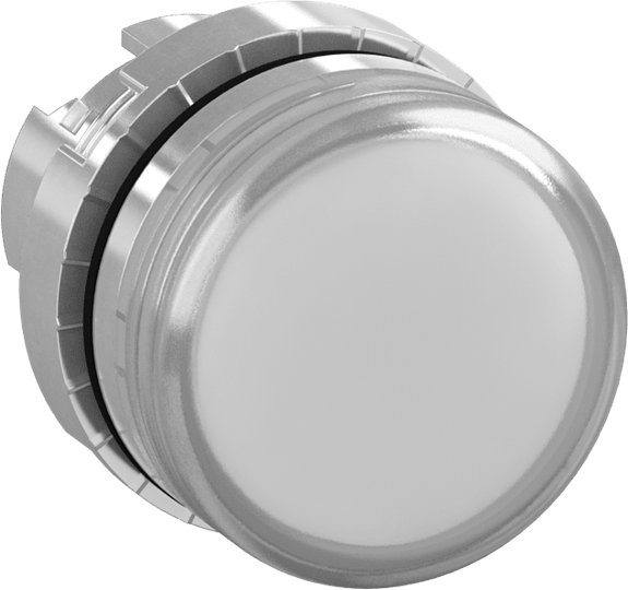ABB - Spia luminosa satin, diff-trasp, pilot light satin chr diff-clr. P9MLID