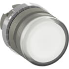 ABB - P/BUTT PULS. LUMINOSO FLUSH BIANCO FILO GLASS LENTE VETRO
