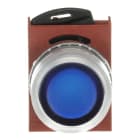 ABB - P/BUTT ILL FLUSH BLUE PULS. LUMINOSO, SATIN, FILO, BLU P9MPLLGD