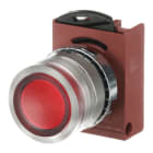 ABB - ILL PB SATIN CHR FLUSH RED CAP PULS LUMINOSO FILO ROSSO