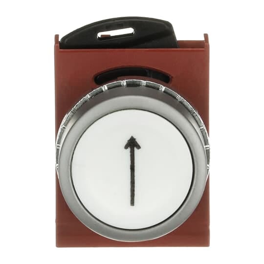 ABB - MARKED PUSHBUTTON SYMBOL ARROW RIGHT WHITE FLUSH NON-ILLUMINATED CON S.