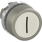 ABB - Pulsante bianco a filo, non-illuminato con S, marked pushbutton I flush.