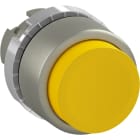 ABB - STD PB;SATIN CHR;EXTENDED;YEL CAP PULSANTE, SPORG., GIALLO.