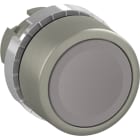 ABB - STD pulsante, satin, cromato, filo, grigio cap
