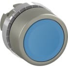 ABB - STD Pulsante;SATIN CHR;FLUSH;BLU CAP;FILO P9MPNLG