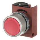 ABB - Pulsante satin rosso filo flush STD PB; satin cromato; rosso cap