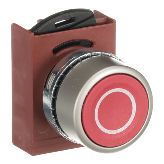 ABB - MARKED PUSHBUTTON O ROSSO A FILO NON-ILLUMINATO CON SI. P9MPNRG029