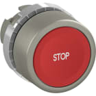 ABB - Pulsante rosso a filo, non-illuminato con te, marked pushbutton stop red flush.