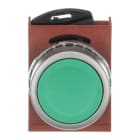 ABB - Pulsante verde satin con tappo a filo.
