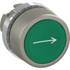 ABB - Pulsante verde a filo, non-illuminato con simbolo freccia destra.