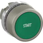 ABB - Pulsante verde a filo, non-illuminato, con te, marked pushbutton "start" green flush.