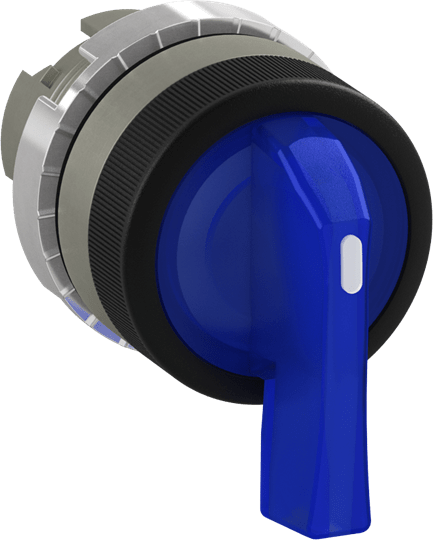 ABB - Selettore luminoso a 2 posizioni blu per interruttori a levetta.