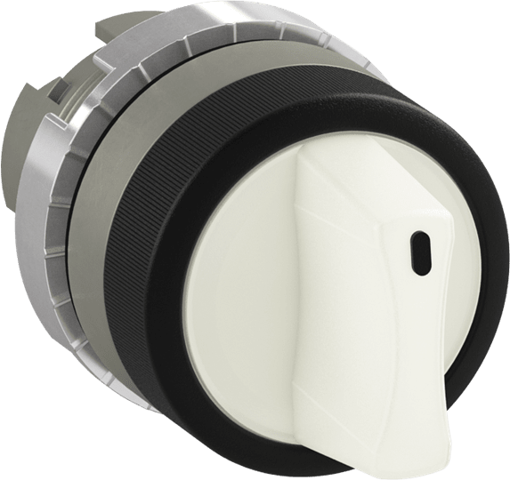ABB - 2 posizioni illuminazione selettore, stabile, bianco. P9MSLD0B