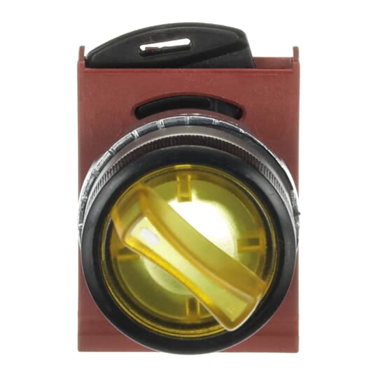 ABB - sel selettore sw illuminato 3 posizioni s/r luminoso con ritorno a molla giallo circuito integrato P9MSLZ1G