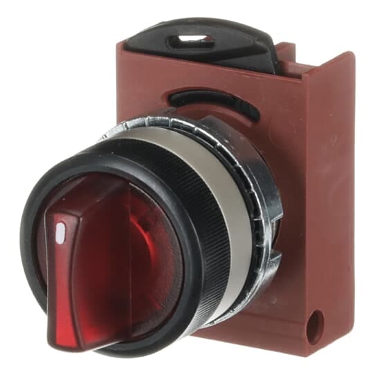 ABB - 3 posizioni illuminazione selettore, installazione da sinistra, mom da lato rosso.