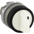 ABB - 3 posizioni illuminazione selettore, installazione da sinistra e destra; bianco.