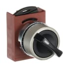 ABB - Selector switch black, 2 pos fixed. Selettore nero, fisso.
