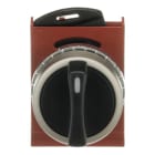 ABB - Selettore a due posizioni con ritorno a molla e design decentrato in colore nero.