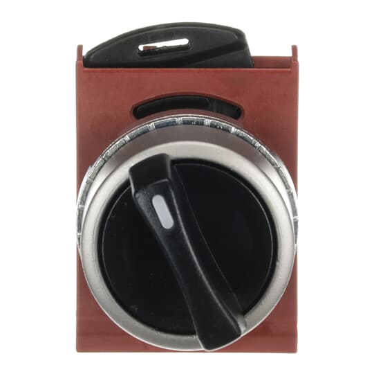 ABB - 4 pos. selettore, inst. da des., nero; mom from r; blk knob.