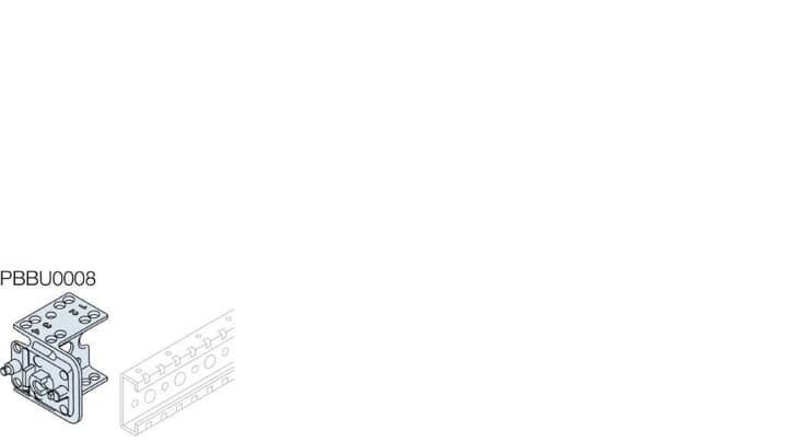 ABB - 8 universal brackets - N.8 squadrette universali. PBBU0008
