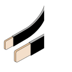 ABB - N.2 barre flessibili 15.5x3.2mm 160A L=2000mm.