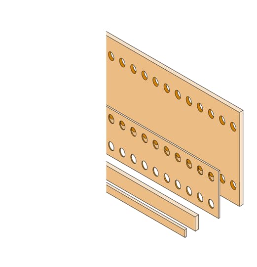 ABB - Barra piatta rame 50x10 L=1750mm flat copper busbar
