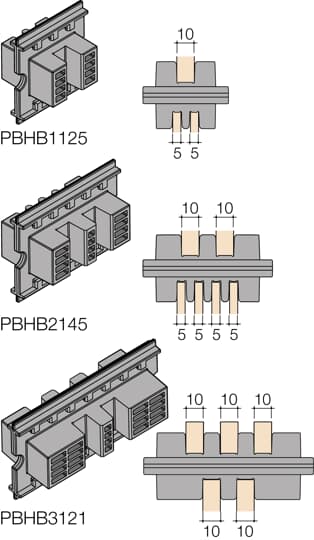 ABB - 24 supporti isolanti barre L=50mm insulating supports 24 busbars L=50mm.