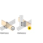 ABB - N.2 brackets and squadrette for mounting N.