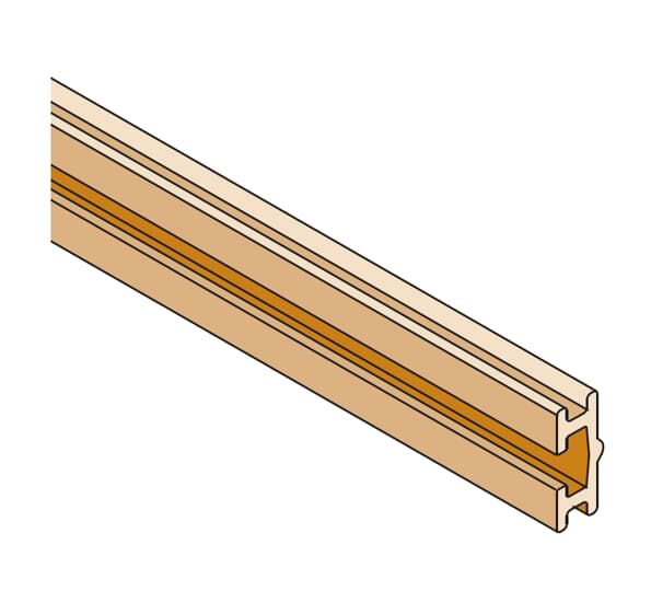 ABB - Barra sagomata in rame 30x10, ideale per correnti fino a 400A, lunga 1750mm.