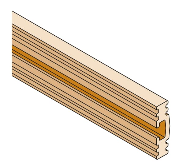 ABB - Barra sagomata in rame 45x10 per corrente fino a 800A, lunghezza 1750mm.