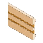 ABB - Barra sagomata in rame 105x15 per corrente fino a 2000A, lunghezza 1750mm.