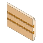 ABB - Barra sagomata in rame 105x15 per corrente fino a 2500A, lunghezza 1750mm.