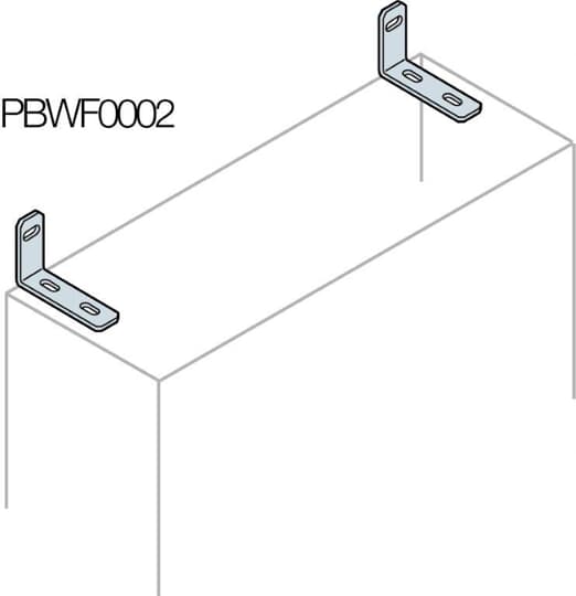 ABB - N.2 wall fixing brackets STAFFE PER FISSAGGIO A PARETE