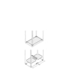 ABB - Kit bot senza plinth, fondo con zoccolo incluso. Dimensioni: larghezza 300mm, profondità 900mm.