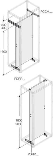 ABB - 2 traverse lamiera zincata cc d=500mm vc p=500mm.