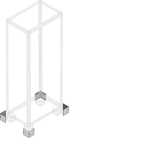 ABB - N.4 angolari zoccolo coperture h=100mm.