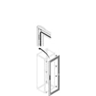 ABB - Porta vetro IP65 H=2000mm L=400mm DIN 12 gl.door PDLG2046