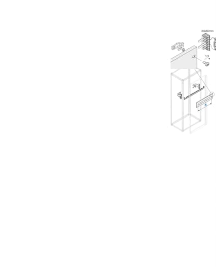 ABB - Guida DIN standard lunghezza 800mm per montaggio su rotaia w=800mm.